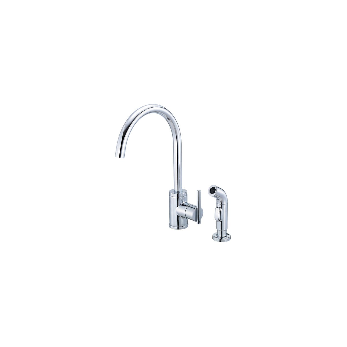 Danze D401558 Chrome Kitchen Faucet Includes Metal Side Spray