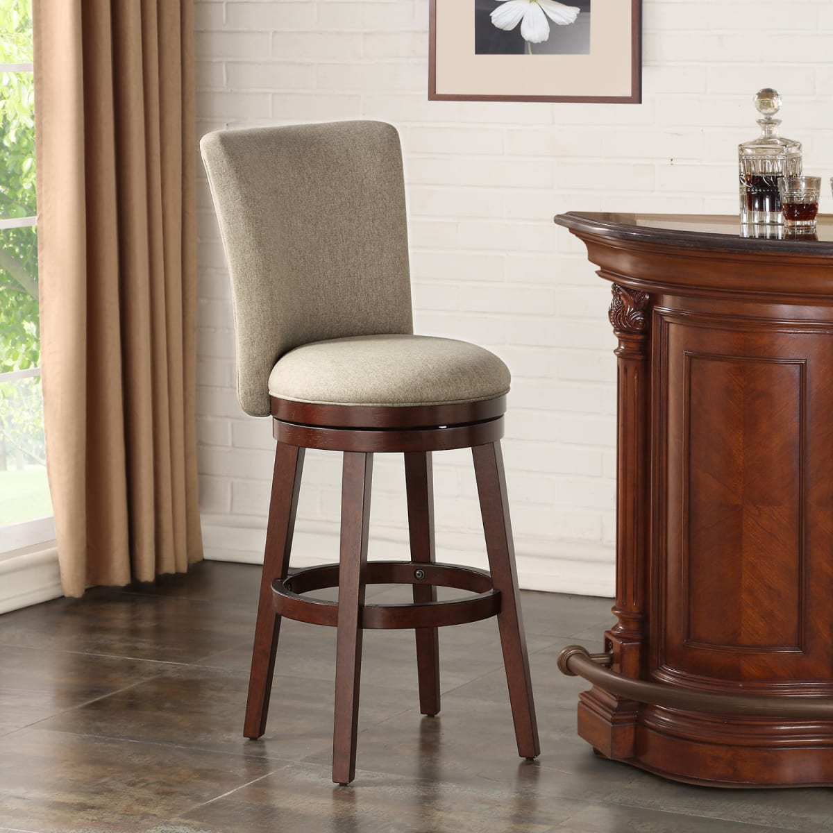 Leda swivel bar top & counter stool