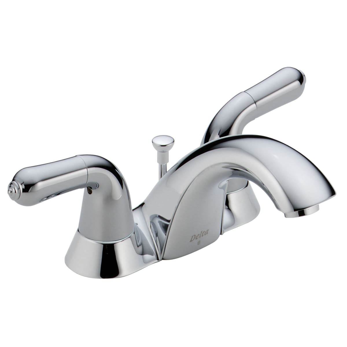 Delta 2530 24 Chrome Double Handle Centerset Bathroom Faucet With