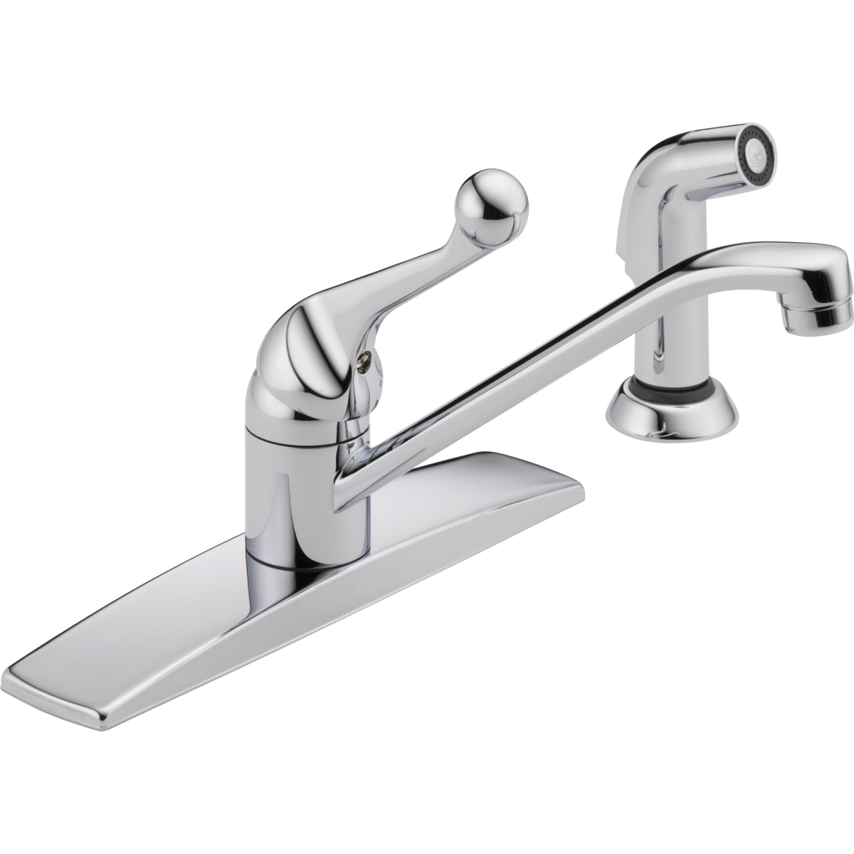 delta-400lf-wf-chrome-classic-kitchen-faucet-with-side-spray-includes-lifetime-warranty-faucet-com