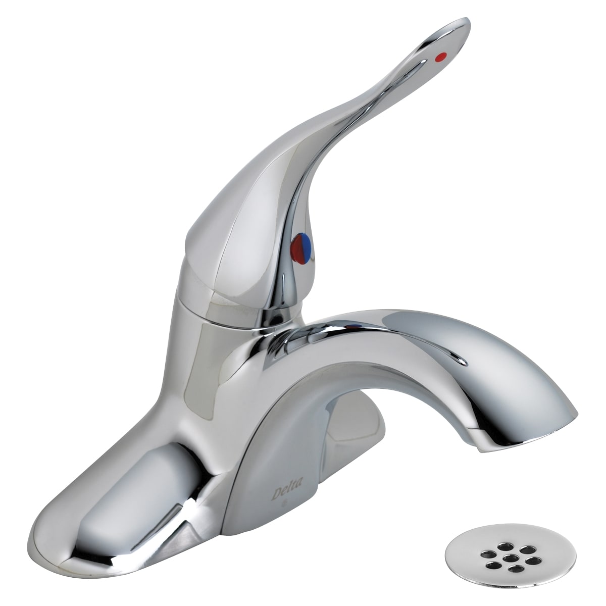 Delta 516lf Hgmhdf Chrome Single Handle Centerset Bathroom Faucet