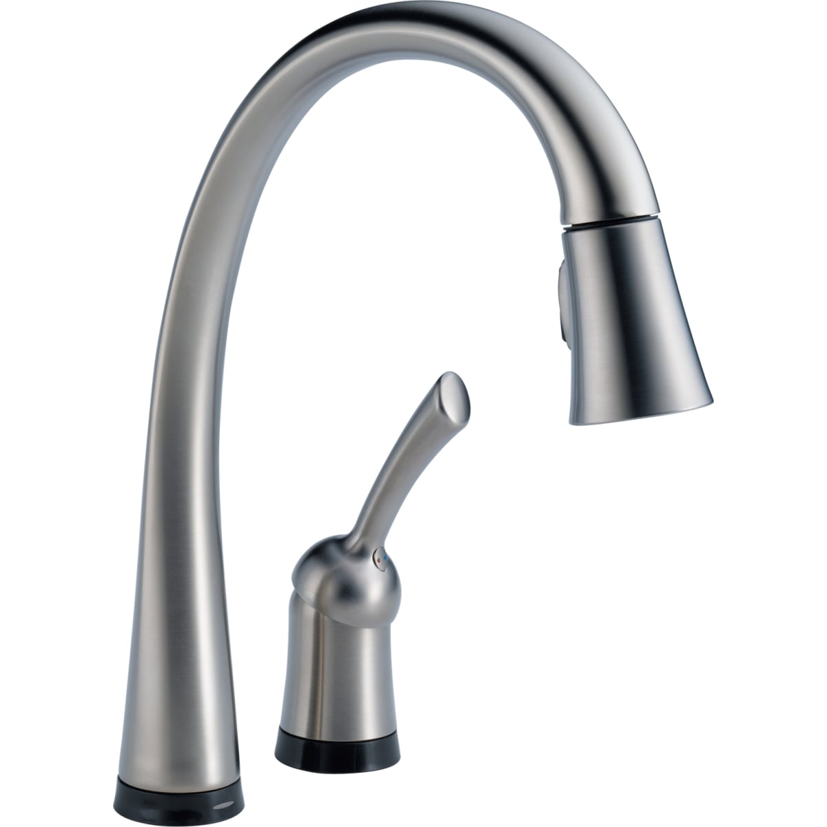 Delta 980T-DST Chrome Pilar Pull-Down Kitchen Faucet with On ...