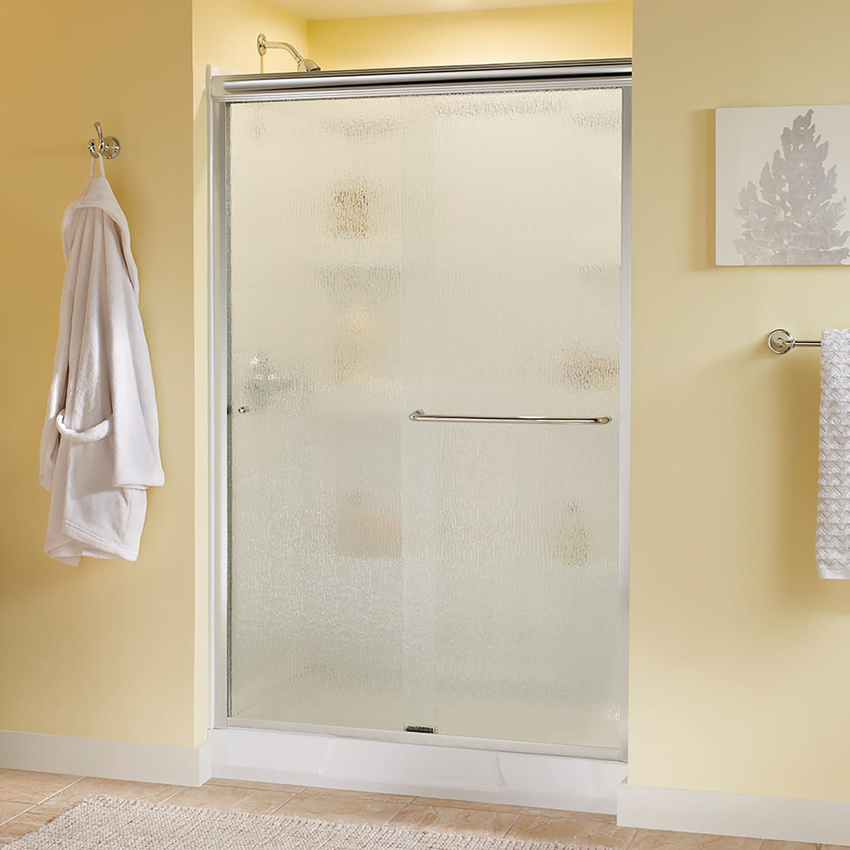 Rain glass shower sales door