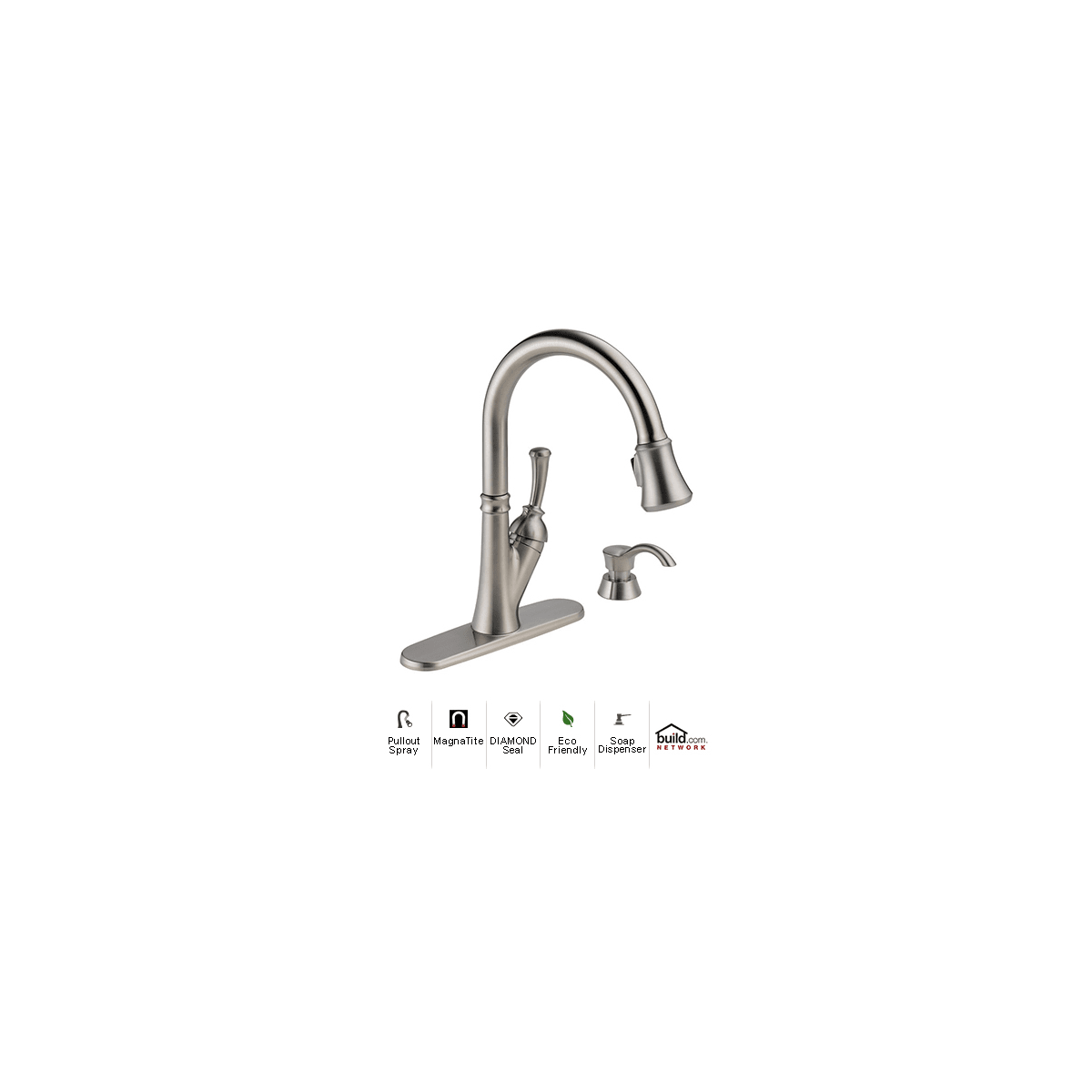 Delta 19949 Sssd Dst Brilliance Stainless Savile Pullout Spray