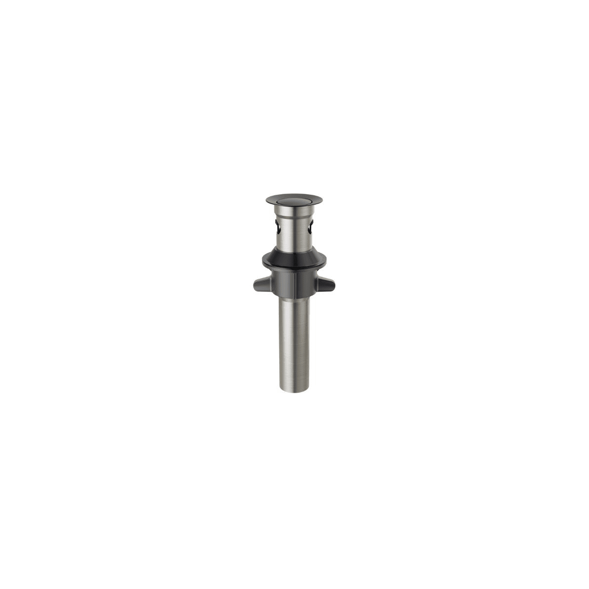 Delta RP101630BL Matte Black Push Pop Up Drain with Overflow