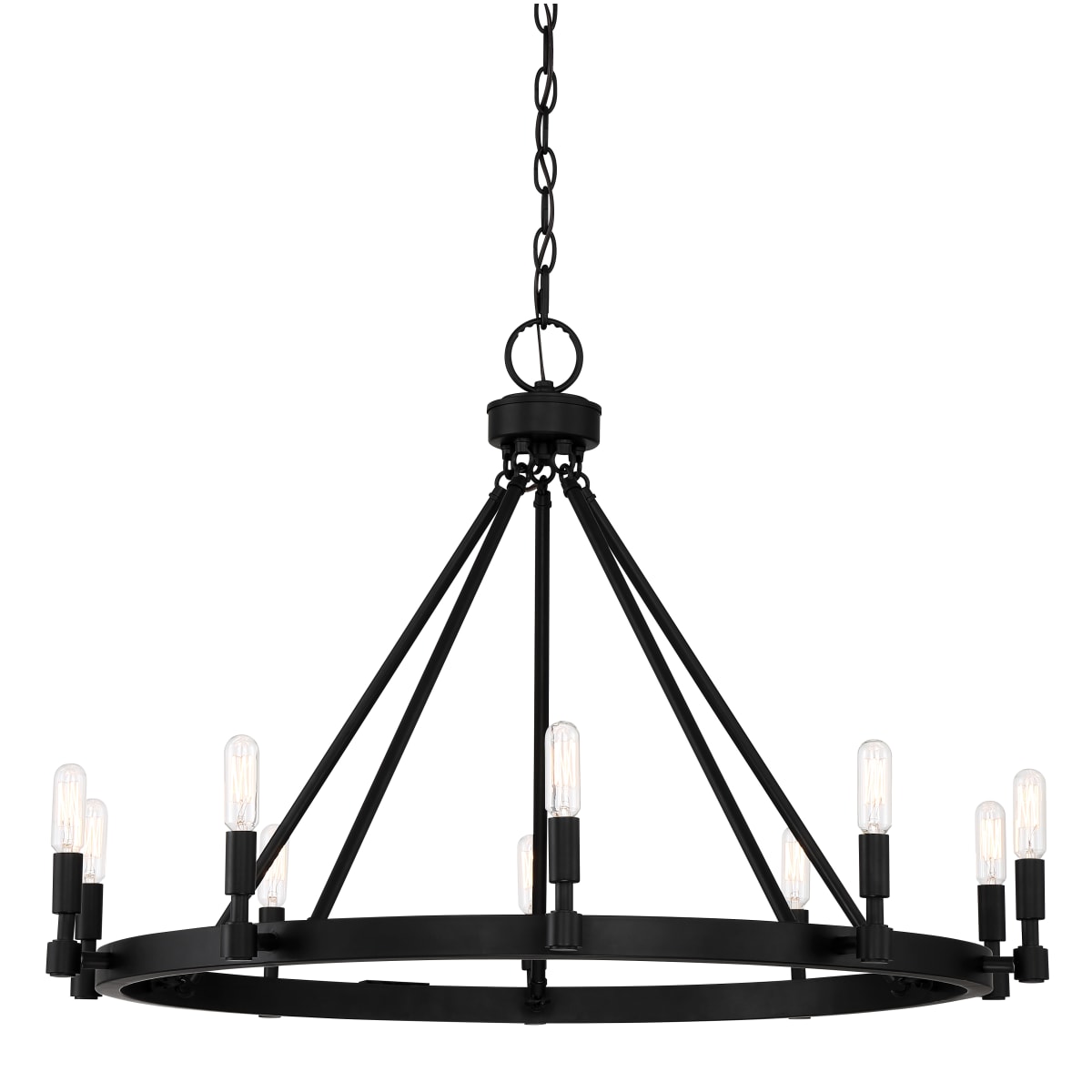 Designers Fountain 92589-BK Black Fiora 10 Light 31