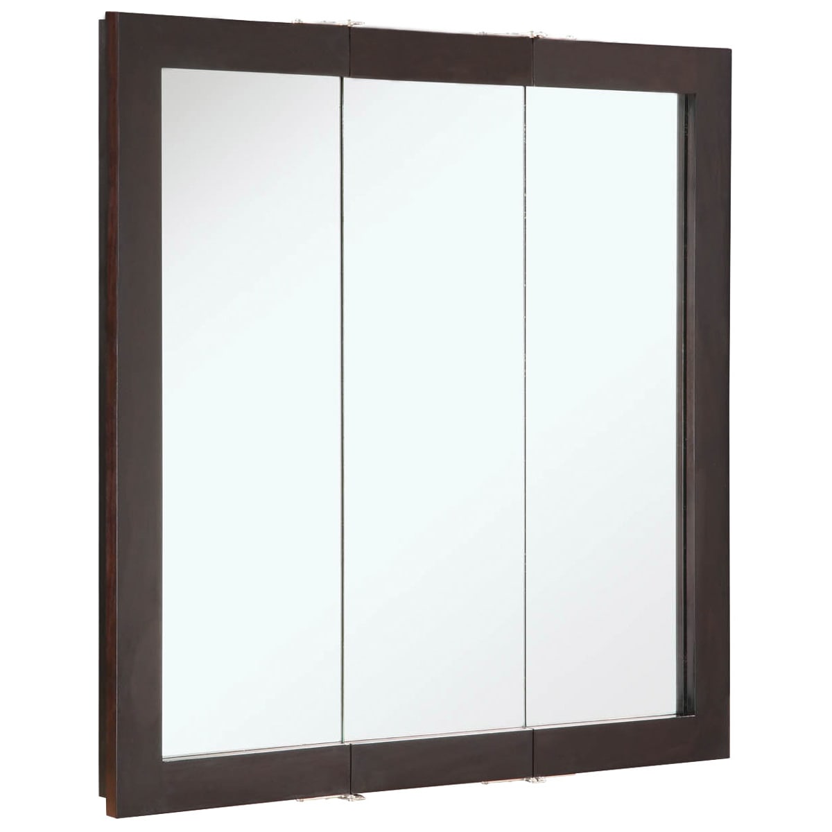 Design House 541342 Espresso 30 Framed Triple Door Mirrored Design House 541342 Espresso 30 Framed