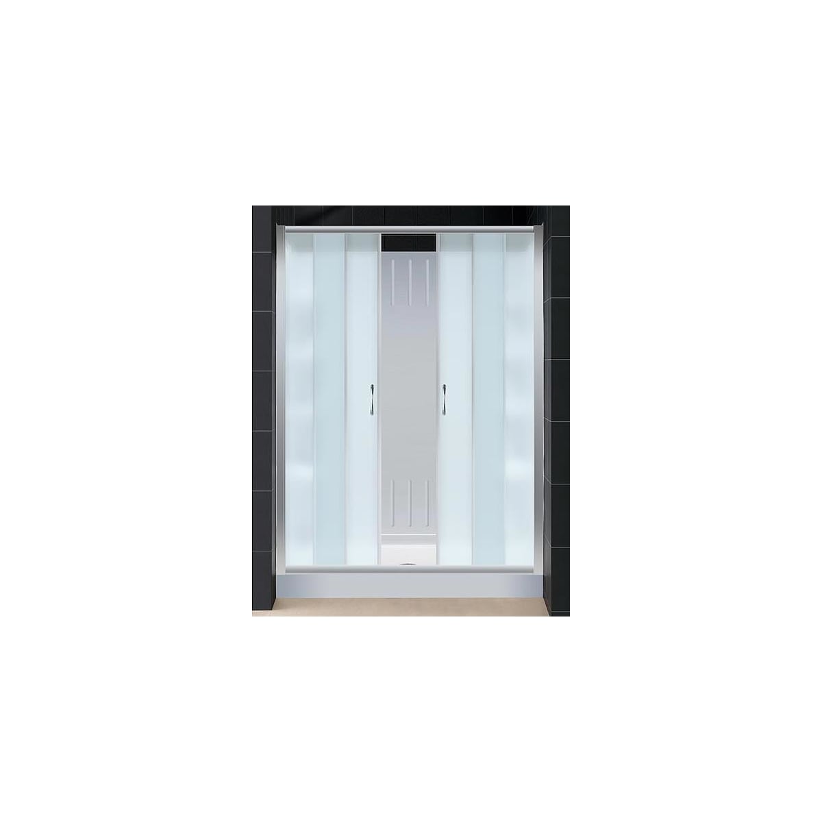 Dreamline Dl 6111c 04fr Brushed Nickel Visions Sliding Shower Door Dreamline Dl 6111c 04fr Visions Sliding Shower Door