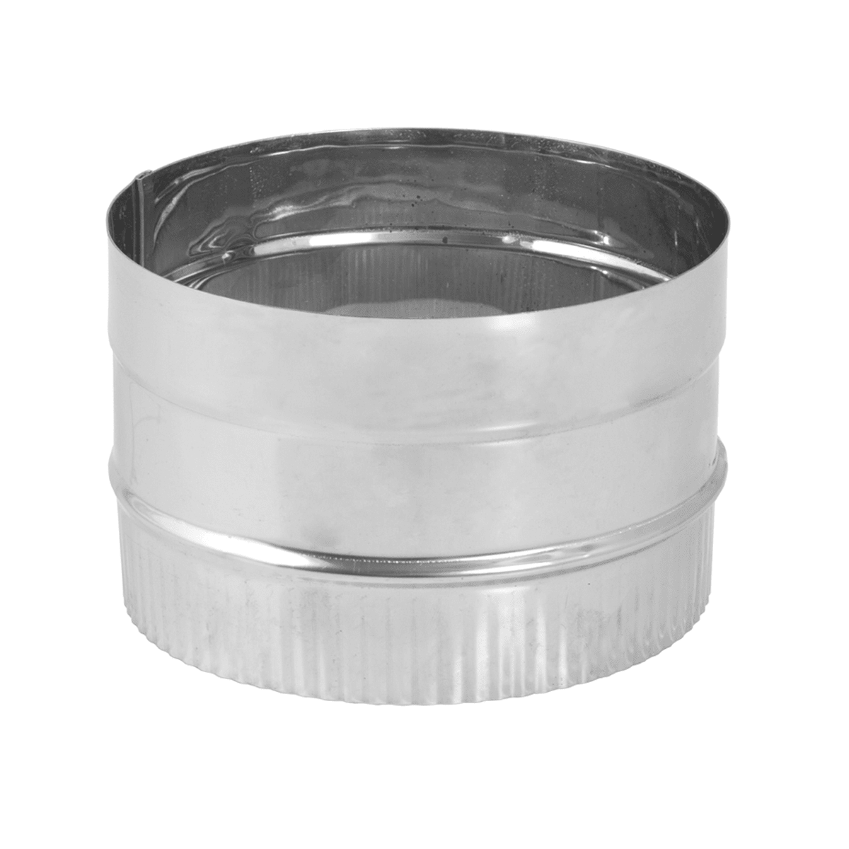 DuraVent 6DBK-ADSS Stainless Steel 6 Inner Diameter - DuraBlack Stove Pipe  - Single Wall - Stovetop Adapter - VentingDirect.com
