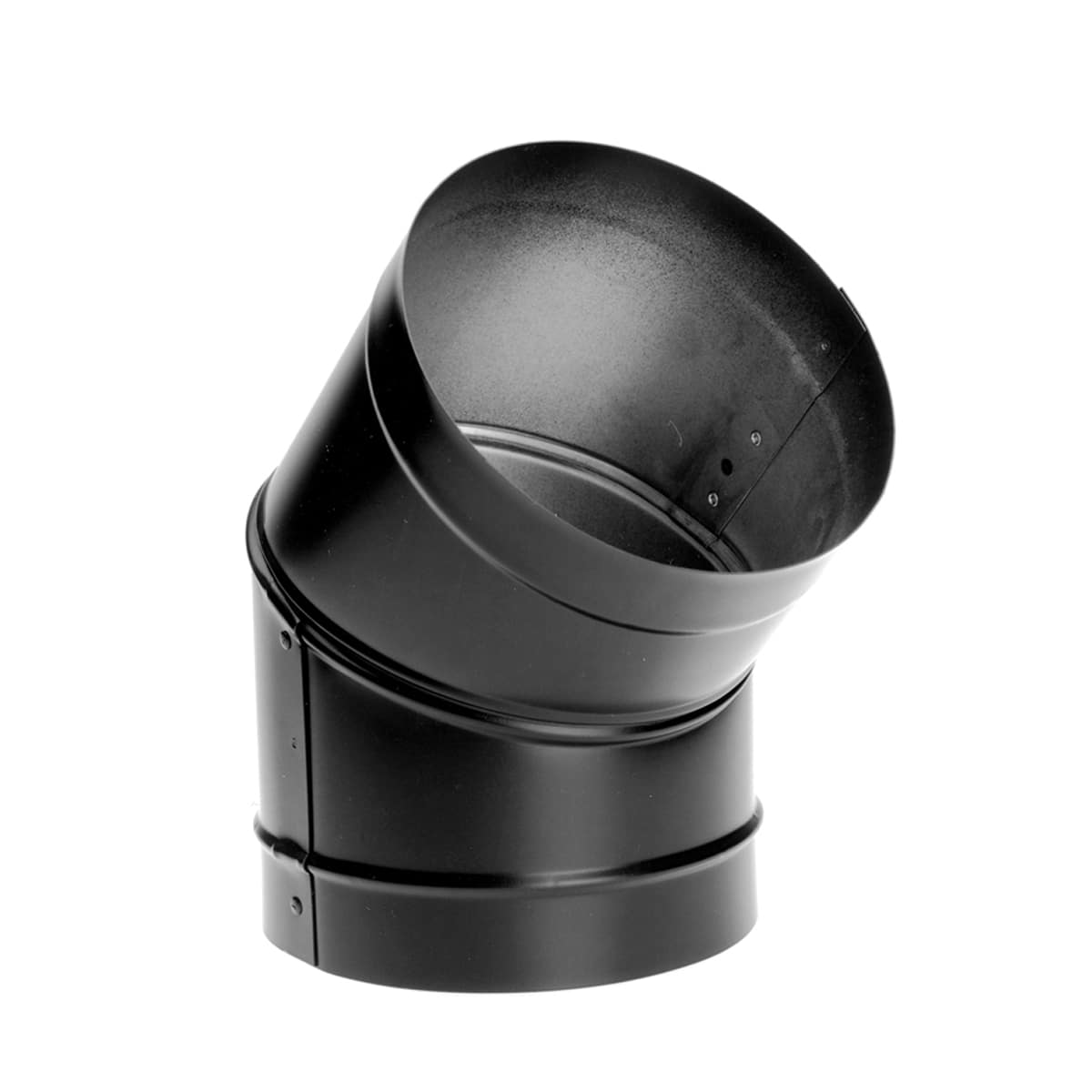 DuraVent 6DBK-E45 Black 6 Inner Diameter - DuraBlack Stove Pipe - Single  Wall - 45 Degree Elbow - VentingPipe.com