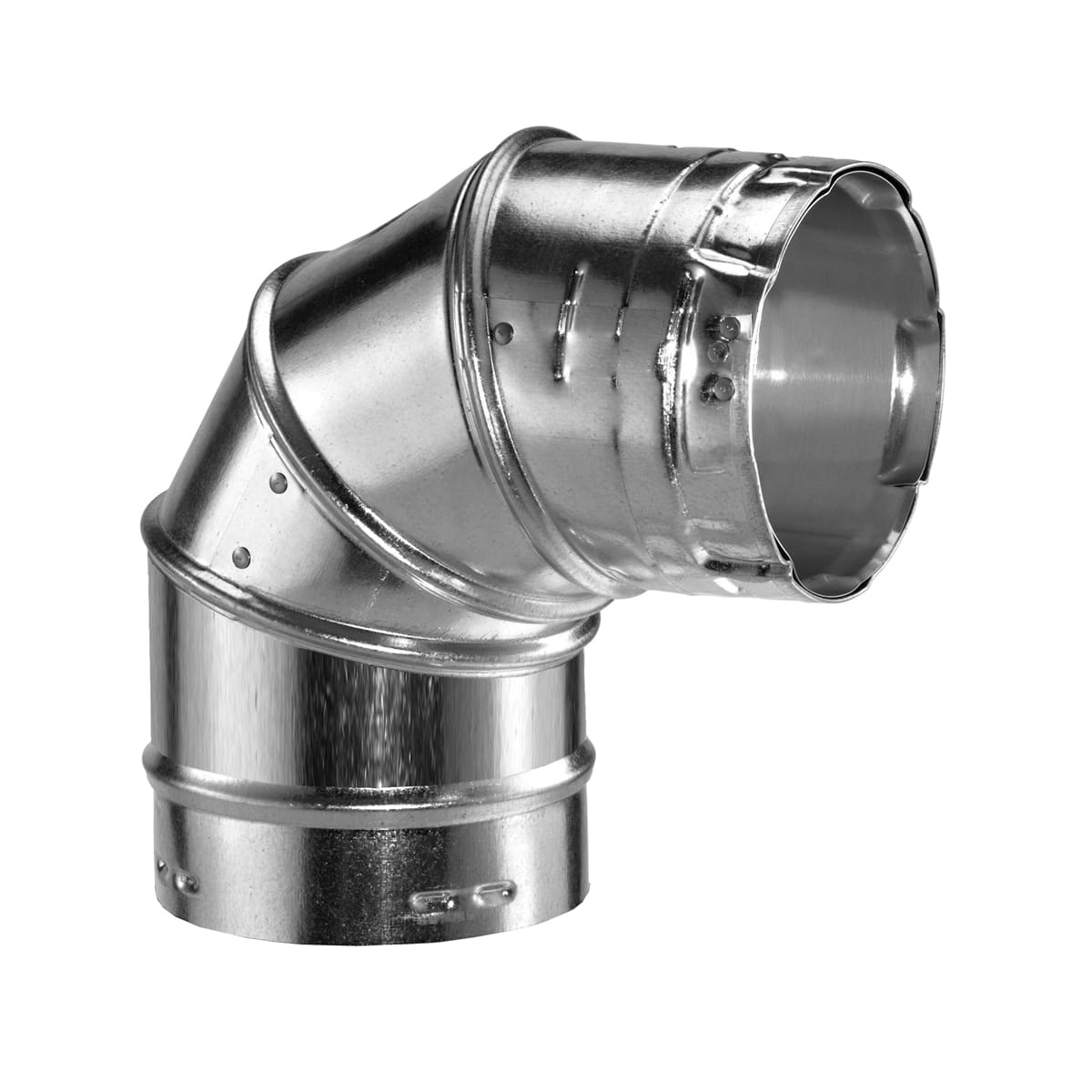 DuraVent 8BVL90 Aluminum 8 Inner Diameter - Type B Round Gas Vent Pipe - Double  Wall - 90 Degree Elbow - VentingPipe.com