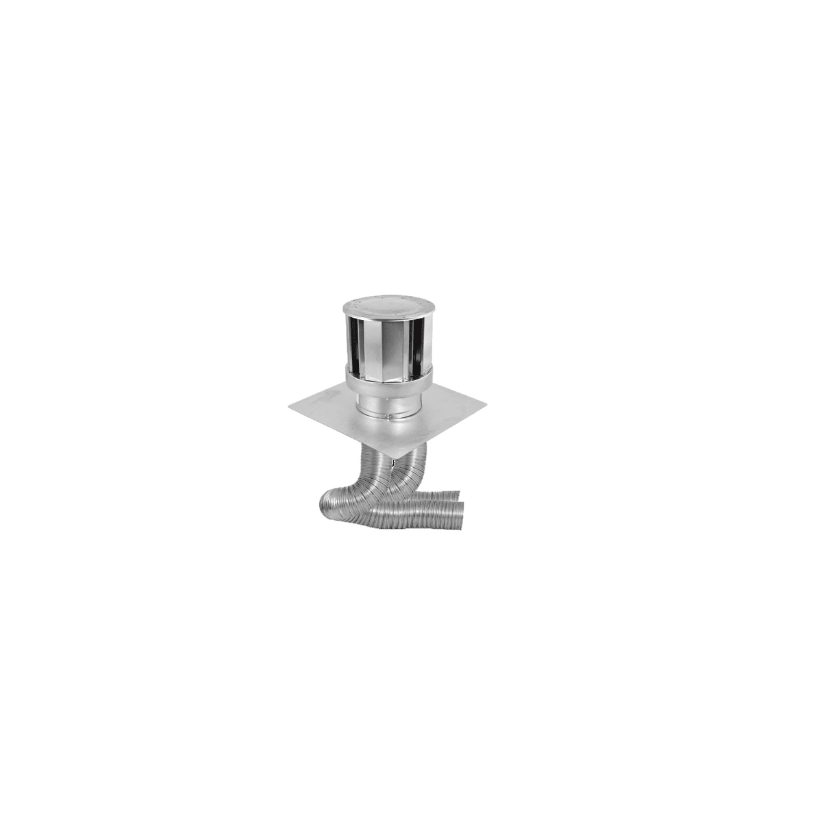 DuraVent 46DVA-CL33H Galvanized 4 x 6-5/8 Inner Diameter - DirectVent Pro Direct  Vent Pipe - Double Wall - Co-Linear Masonry Chimney Conversion Kit with  Flex Pipe and High Wind Cap - VentingPipe.com
