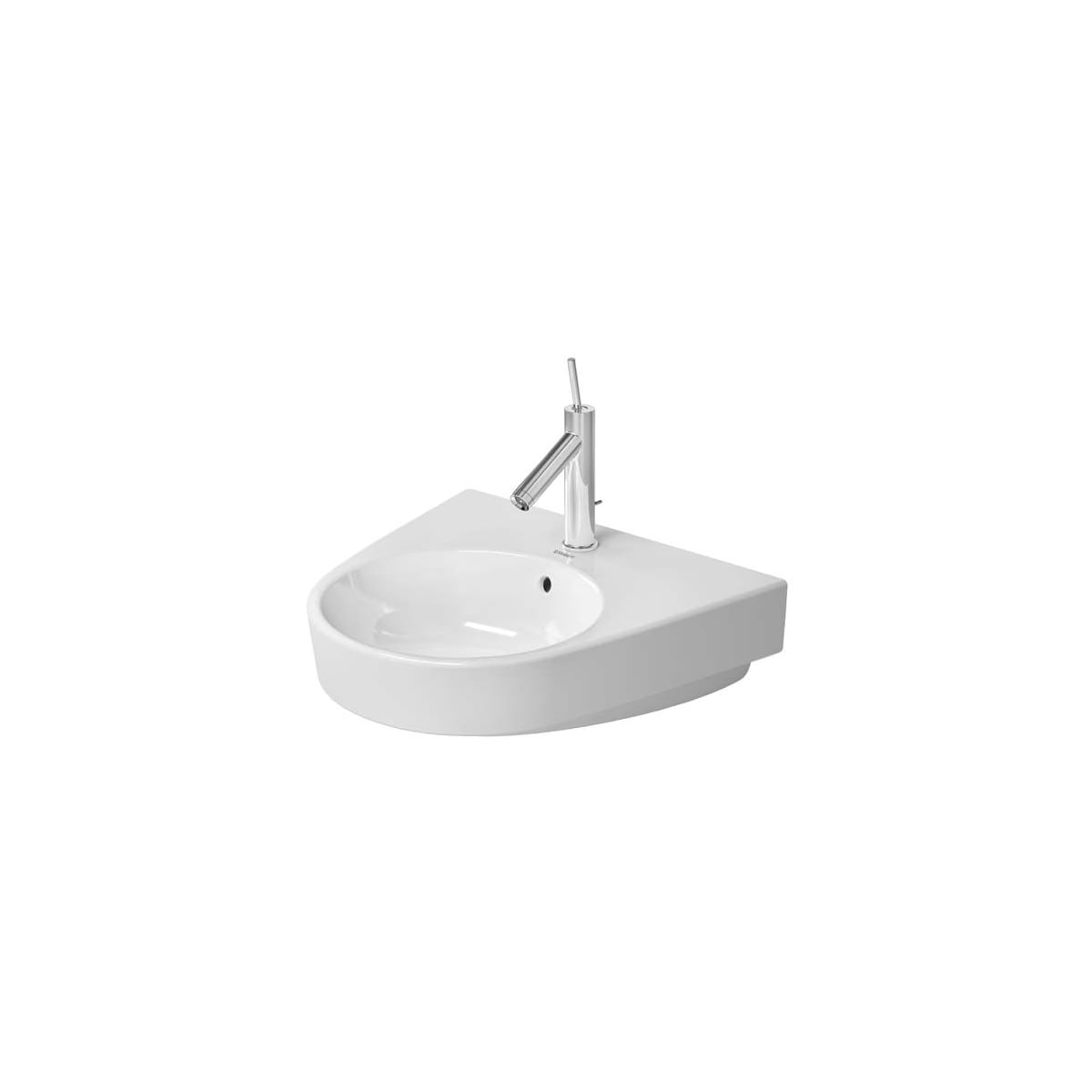 Duravit 2323550030 White Glazed Underside Starck 2 21 5 8 Specialty Ceramic Wall Mounted Bathroom Sink With Overflow And 3 Faucet Holes At 8 Centers Faucet Com