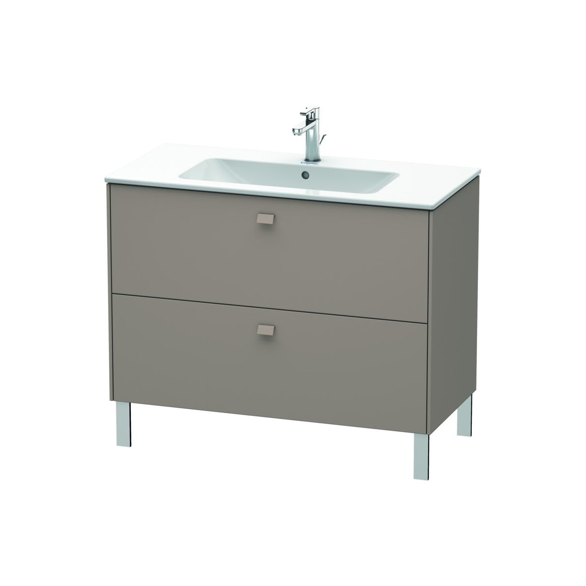 Duravit Br440301052 Chrome European Oak Brioso 40 Single Free Standing Wood Vanity Cabinet Only Less Vanity Top Faucet Com