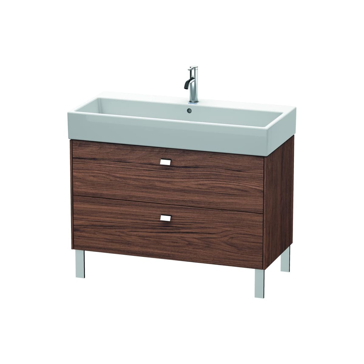 Duravit Br443600707 Concrete Gray Matte Brioso 39 Single Free Standing Wood Vanity Cabinet Only Less Vanity Top Faucet Com