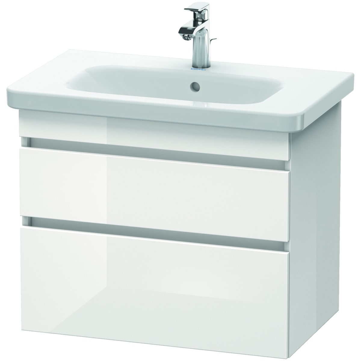 Duravit Ds648102222 White High Gloss Durastyle 29 Single Wall Mounted Wood Vanity Cabinet Only Less Vanity Top Faucet Com