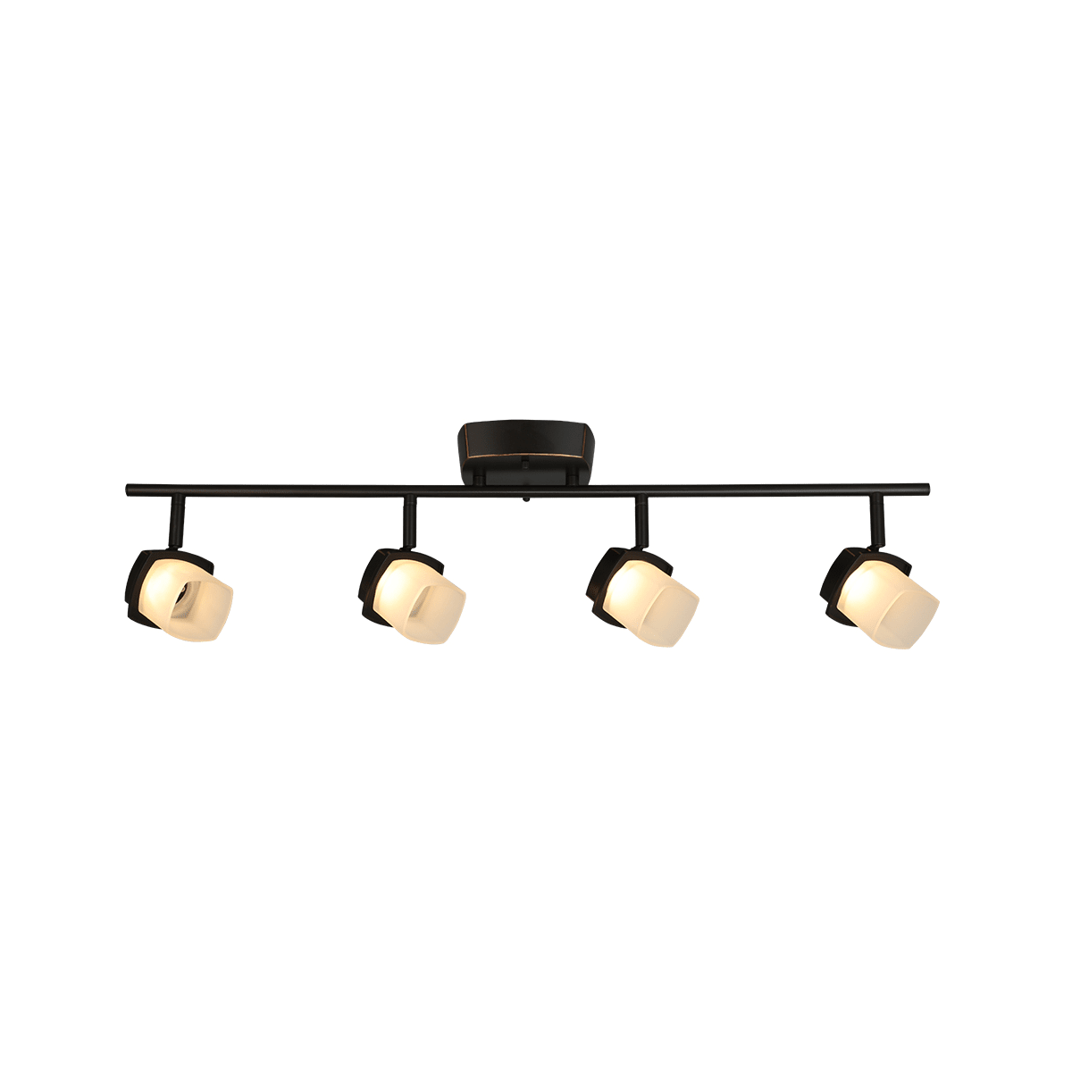 Eglo 204002A Oil Rubbed Bronze Hogan Ridge 4 Light LED Semi Flush Mount Track Lighting LightingDirect