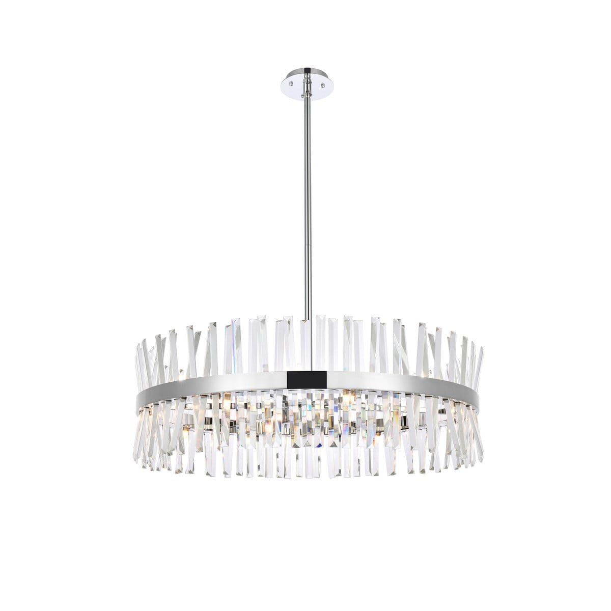 Elegant Lighting 6200D36C Chrome Serephina 16 Light 36