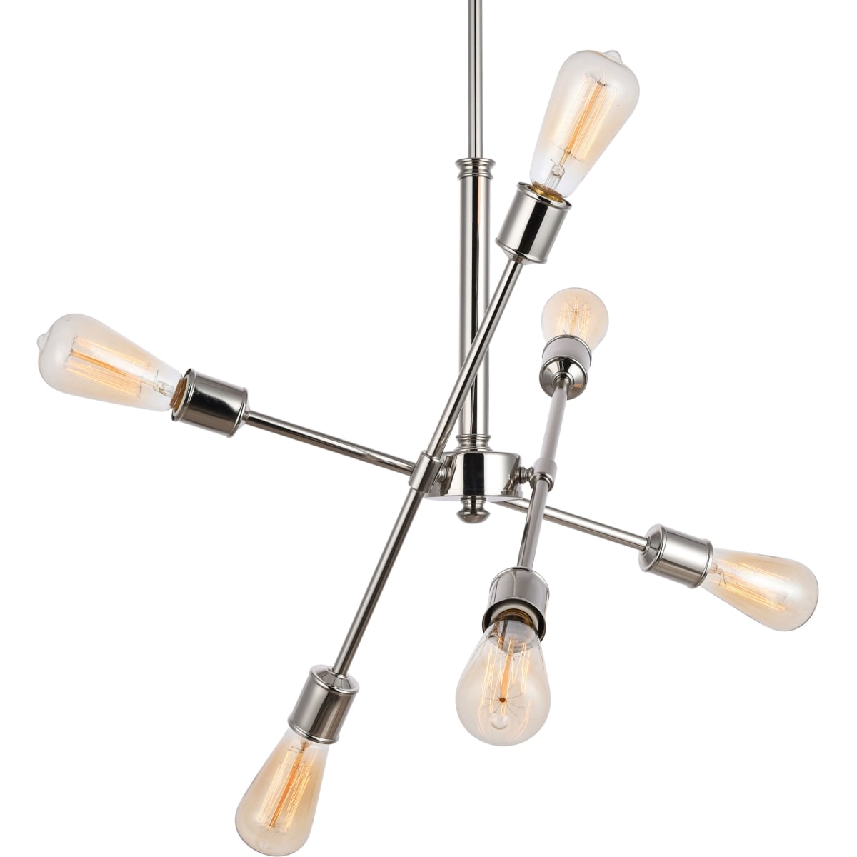 Axel 6 Light Pendant Polished Nickel