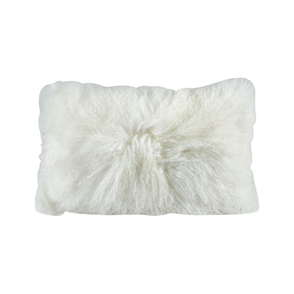 Elk Home 5227 004 White Apres Ski Solid Lamb Fur Covered Polyester Filled Throw Pillow Lightingdirect Com