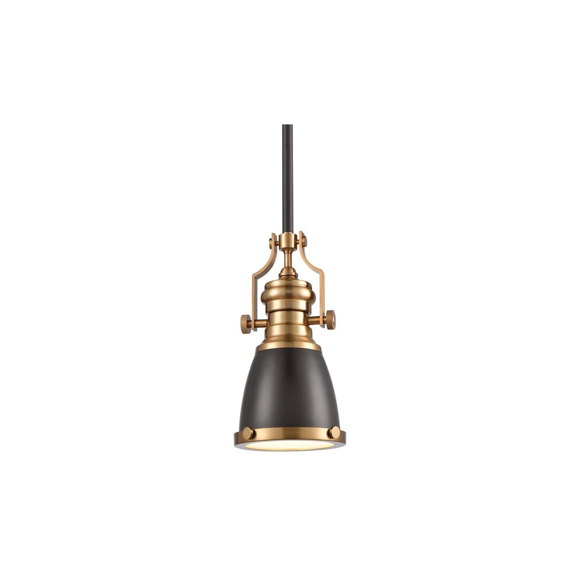 Satin Brass Elk Lighting 66579-1 Pendant Light Oil Rubbed Bronze