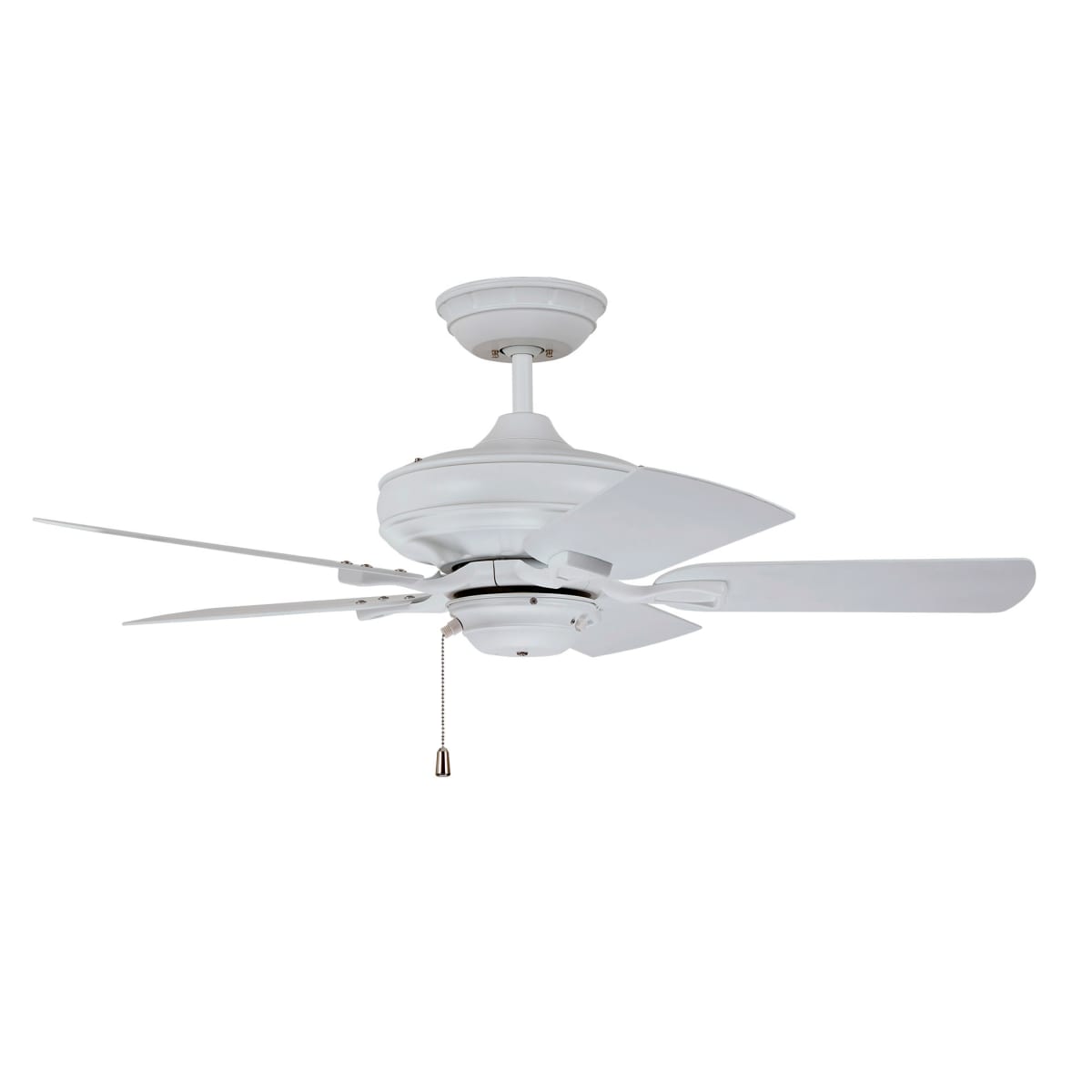 Emerson Cf542sw Satin White Veranda 42 5 Blade Indoor Outdoor Ceiling Fan Lightingshowplace Com