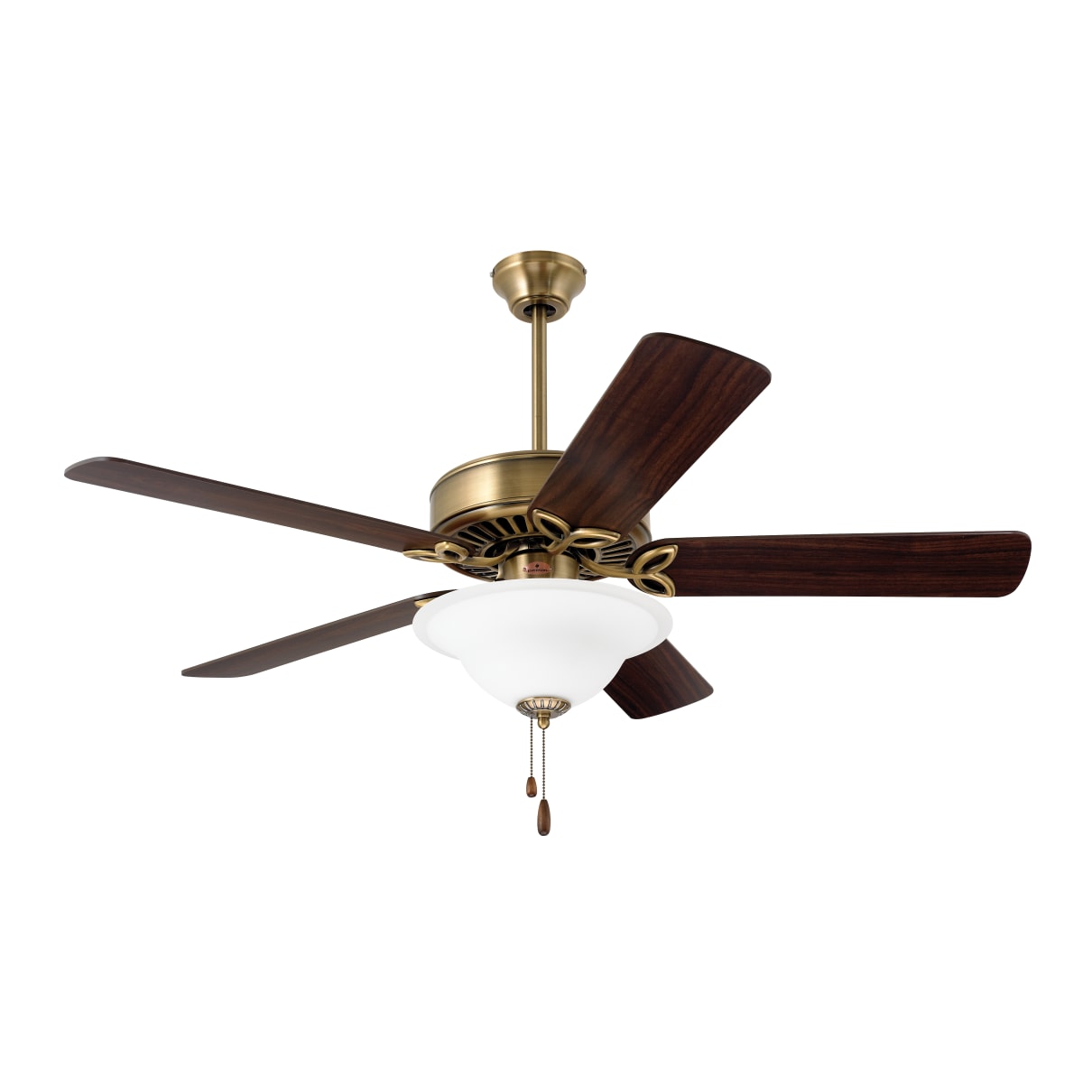 Emerson Cf712ab Antique Brass Pro Series 50 5 Blade Indoor Ceiling Fan Light Kit Included Lightingshowplace Com