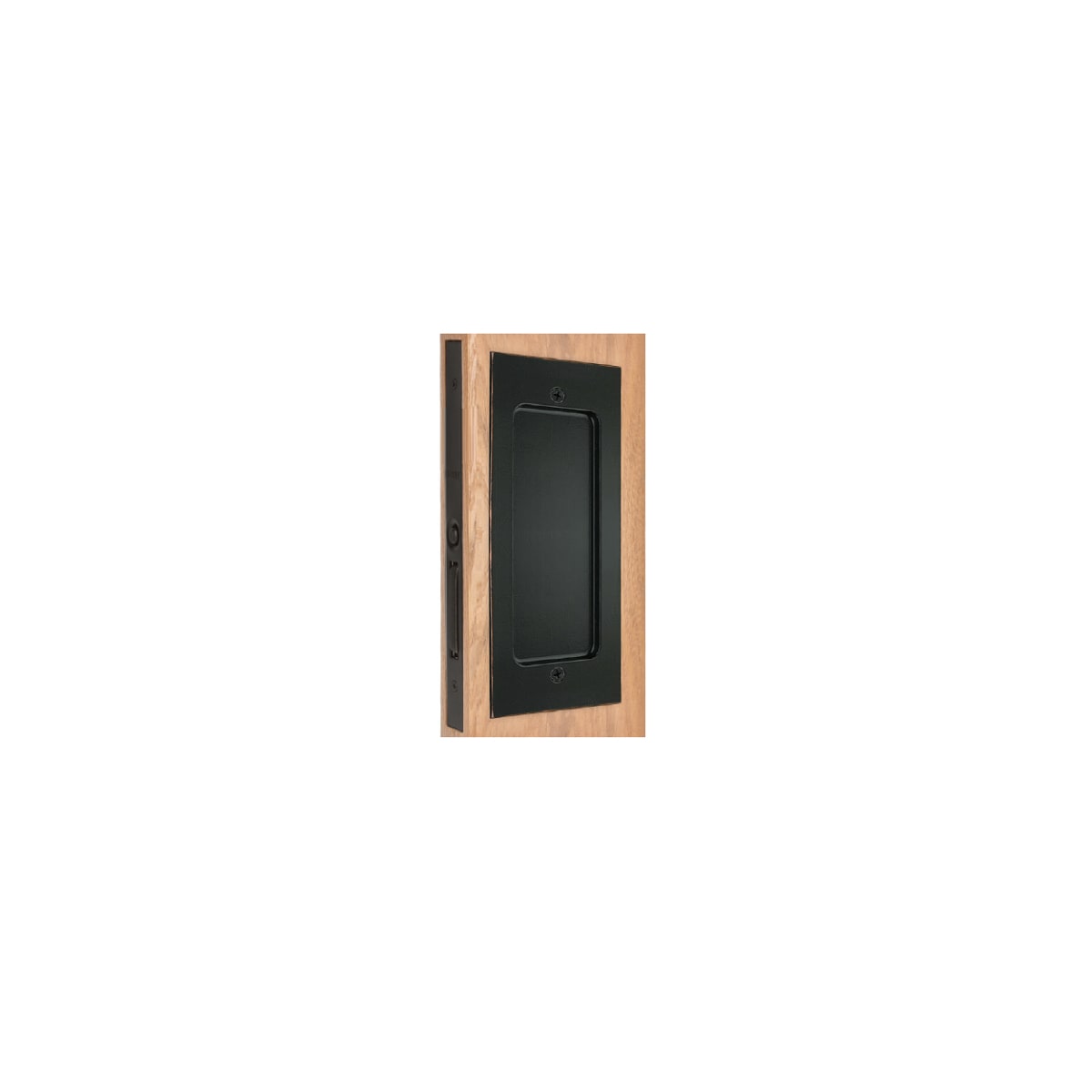 Emtek 2116us19 Flat Black 7 1 4 Height Dummy Pocket Door Mortise