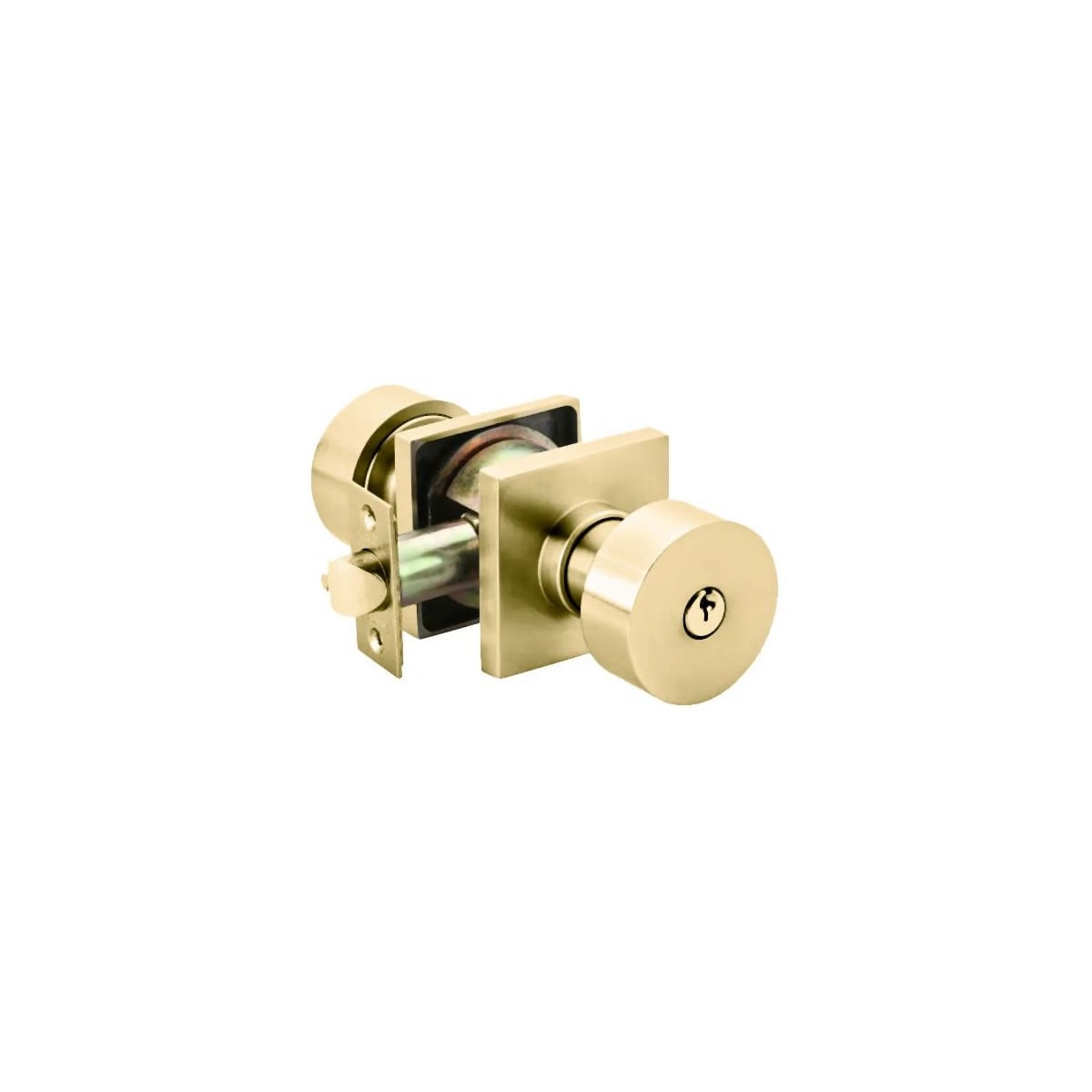 Emtek Round Keyed Knob Modern Brass - Canada Door Supply