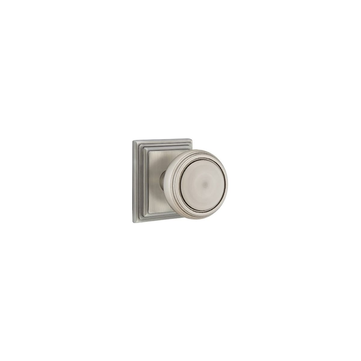 Crystal Door Hardware - Lowell Privacy Door Knob and Quincy Rose with  Concealed Screws in Satin Brass - Emtek Hardware