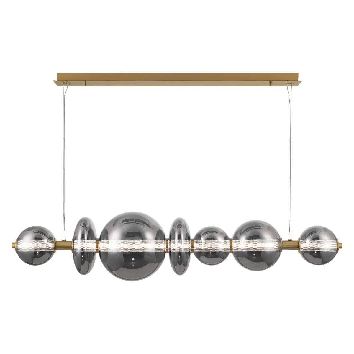 ●OMR Eurofase Lighting 46772-048 Gold / Smoke Atomo 56