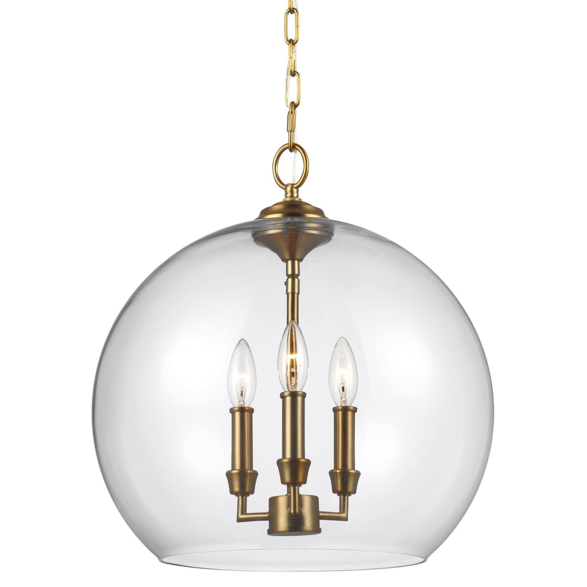 Feiss F3155/3BBS Burnished Brass Lawler 