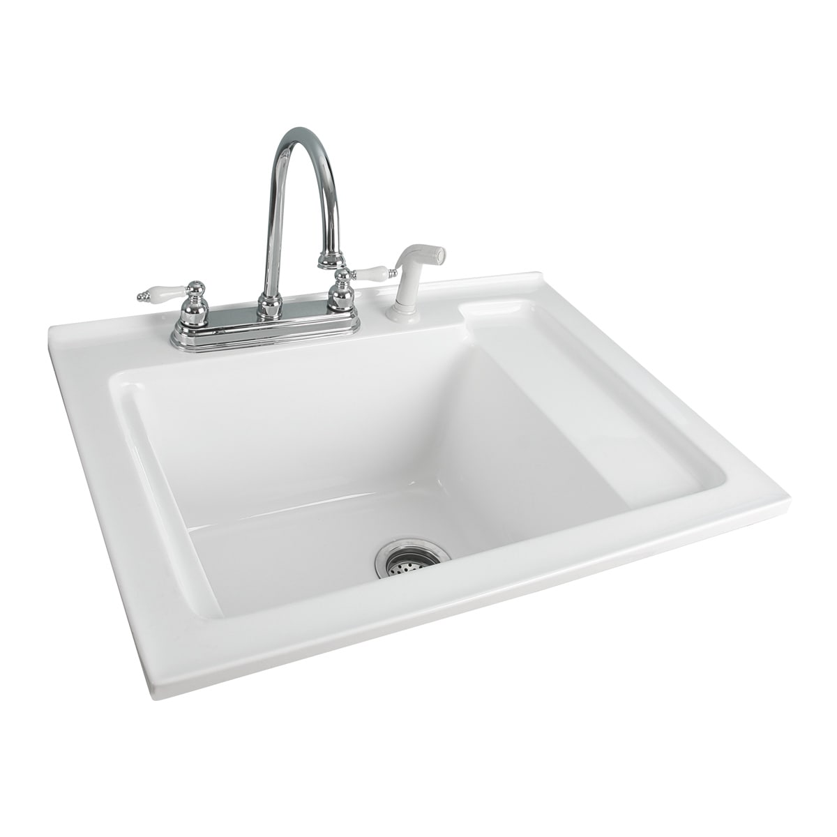 Foremost Ls 3021 W White Berkshire Laundry Sink Acrylic With Shelf Foremost Ls 3021 W White Berkshire Laundry Sink Acrylic With Shelf 30 5 Faucet Com