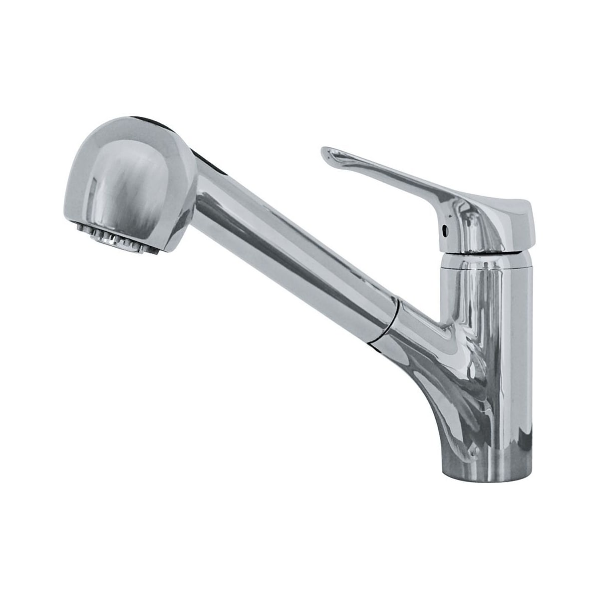 Franke Ffps20000 Chrome Vesta Pull Out Spray Kitchen Faucet Includes Optional Escutcheon Plate Faucet Com