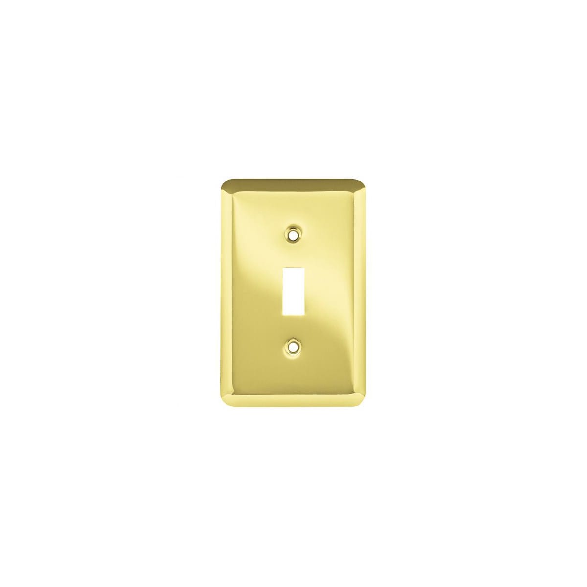 Polished Brass Franklin Brass W10245-PB-C Stamped Round Single Toggle Switch Wall Plate//Switch Plate//Cover