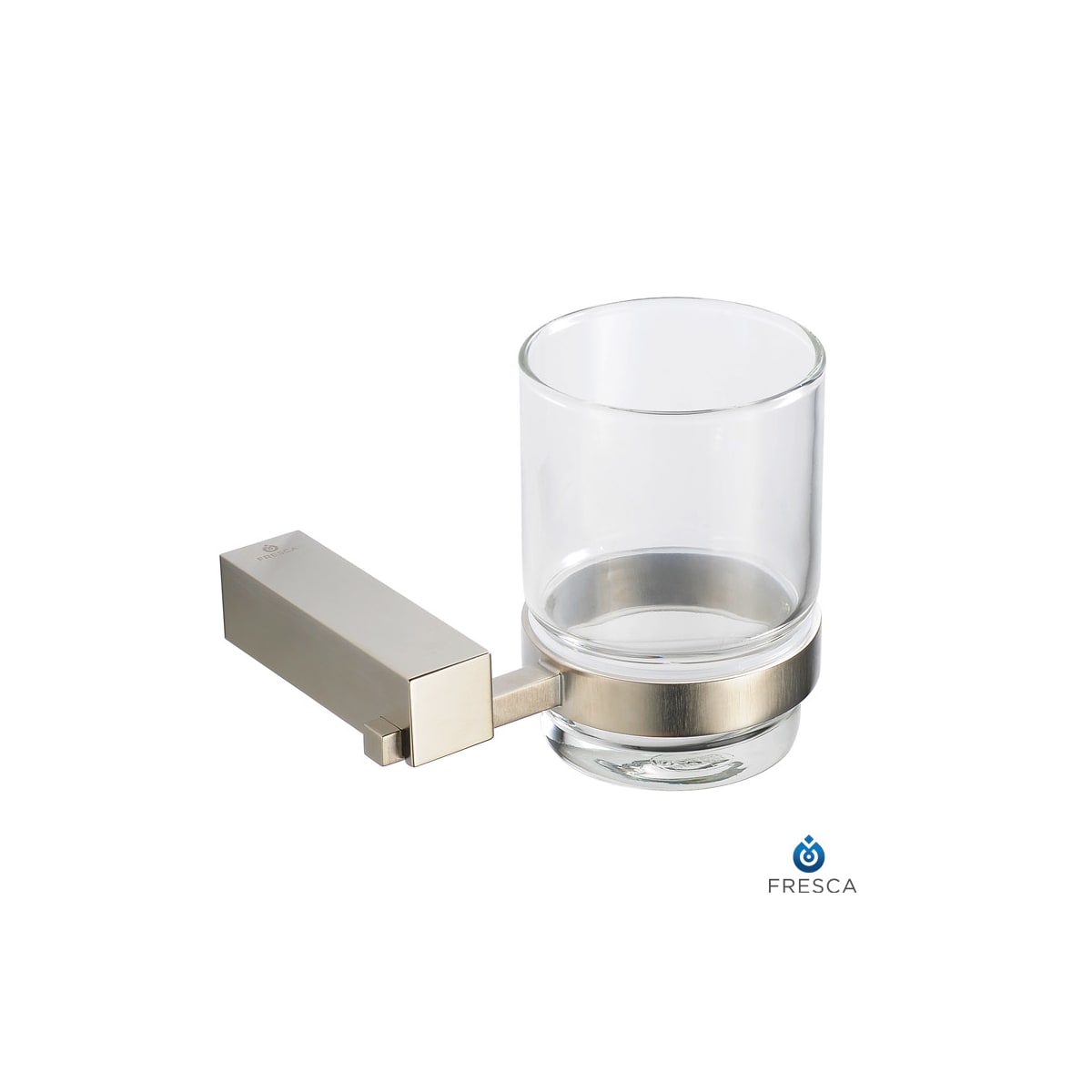 Fresca Fac0410bn Brushed Nickel Ottimo 4 25 Wide Wall Mounted Tumbler Holder Faucetdirect Com