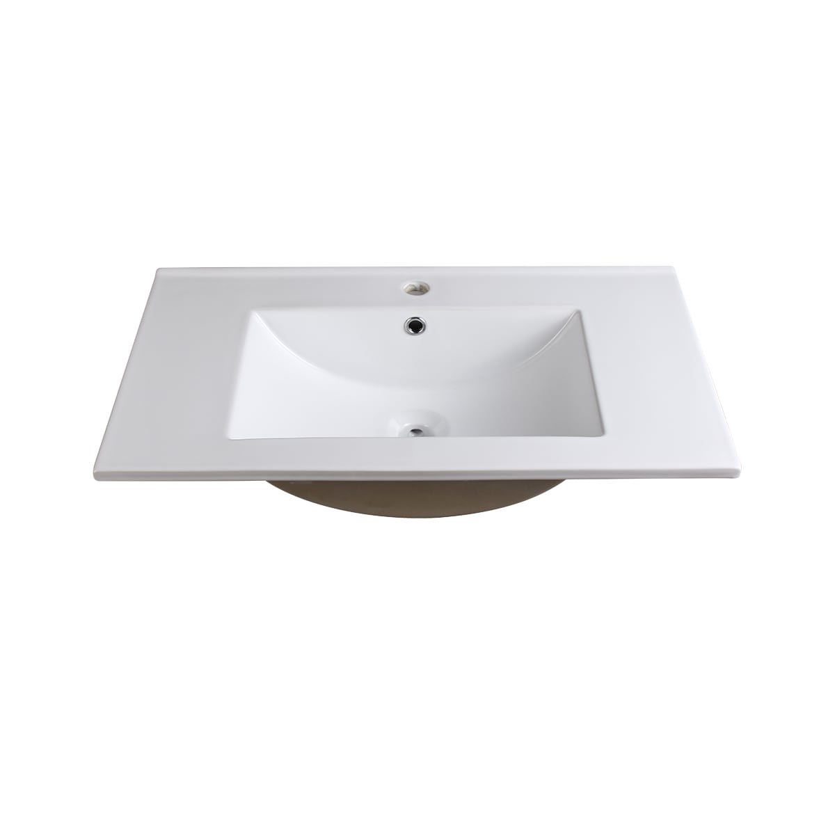 Integrated Sink Single Faucet Hole, 30 Vanity Top With Sink
