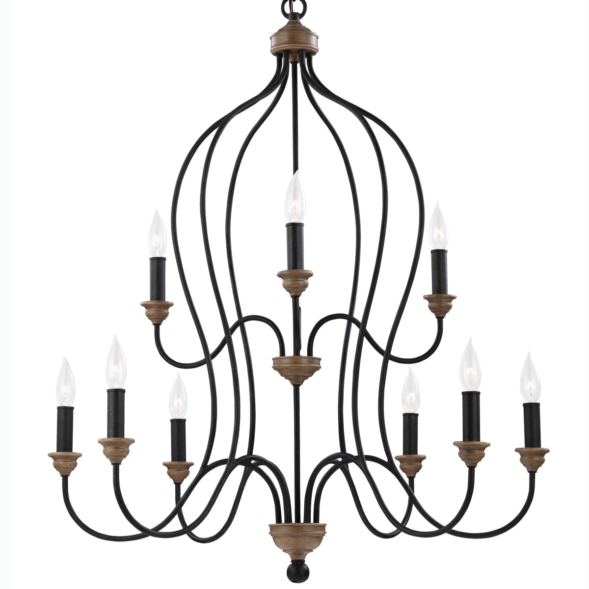 Generation Lighting F2999/9DWZ/WO Dark Weathered Zinc