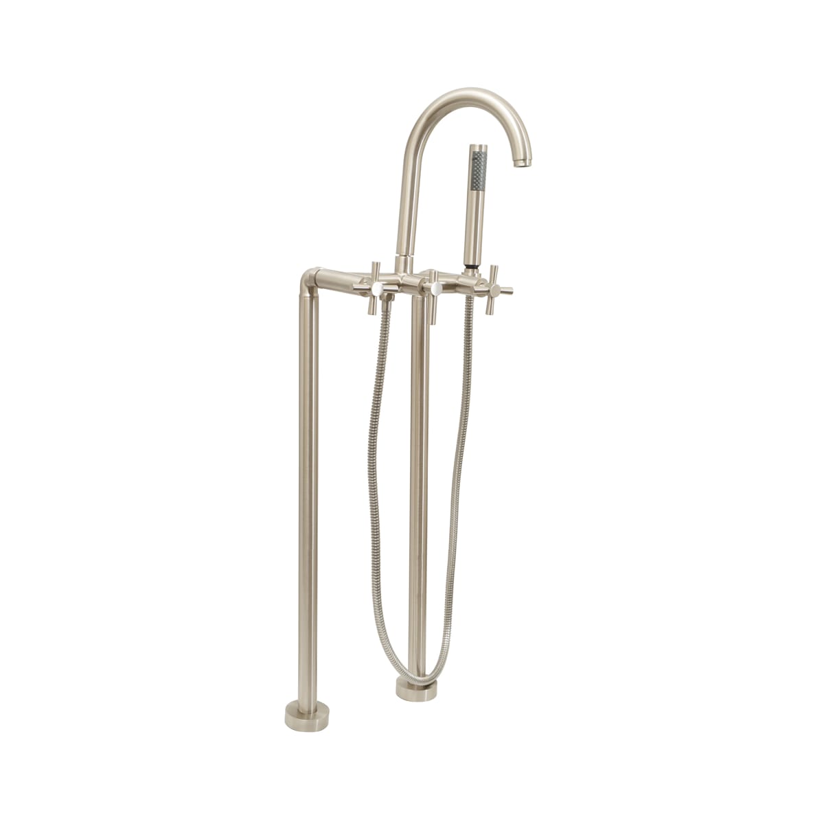 Giagni Cftf C Bn Brushed Nickel Contemporary Clawfoot Floor