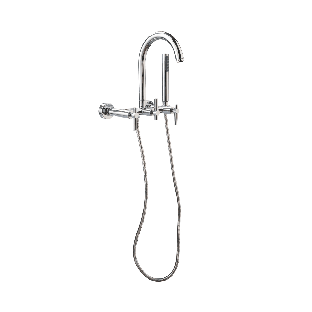 Giagni Cwtf Pc Polished Chrome Contemporary Clawfoot Wall Mounted