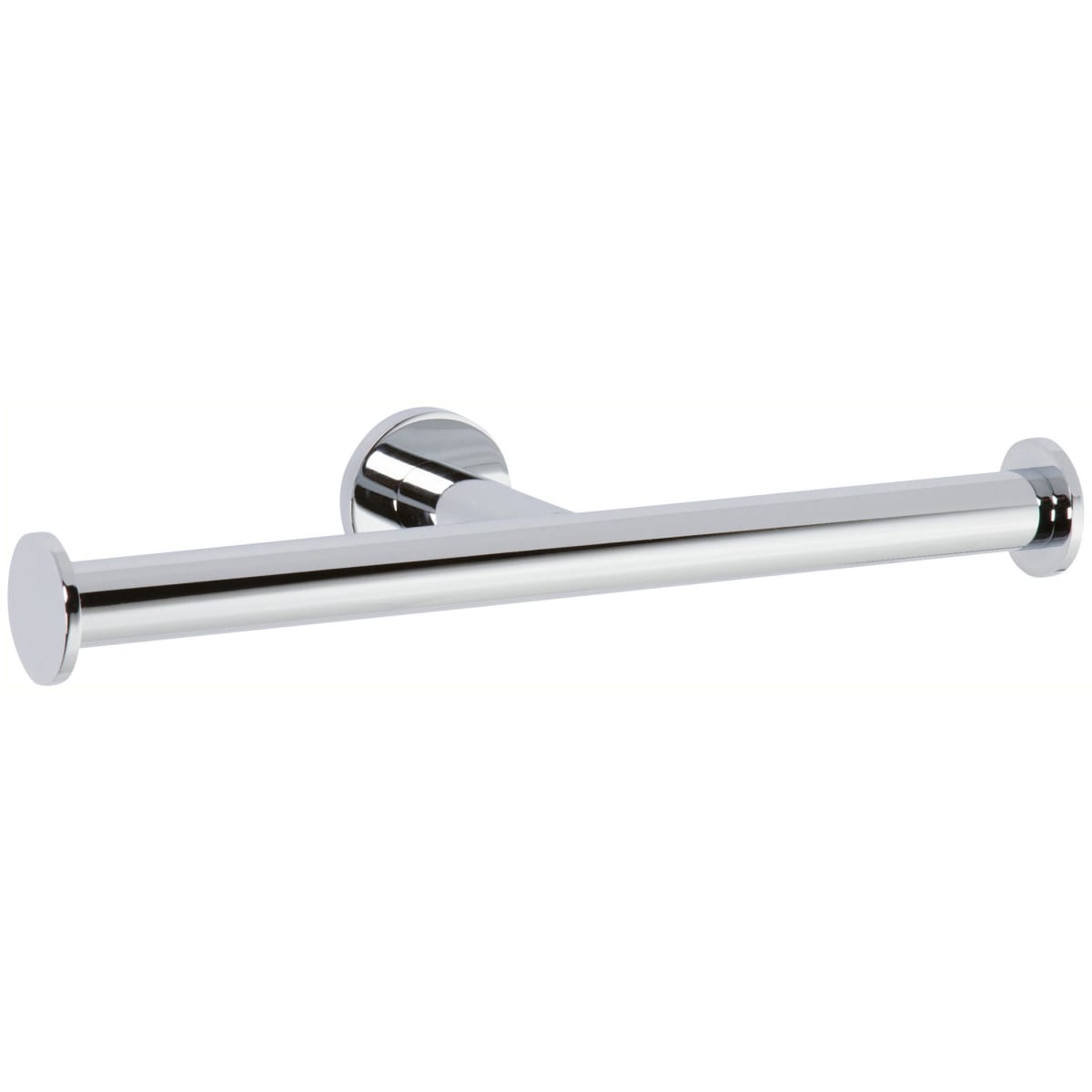 Ginger 4609 PC Polished Chrome Kubic Single Post Double Roll Tissue Paper Holder FaucetDirect