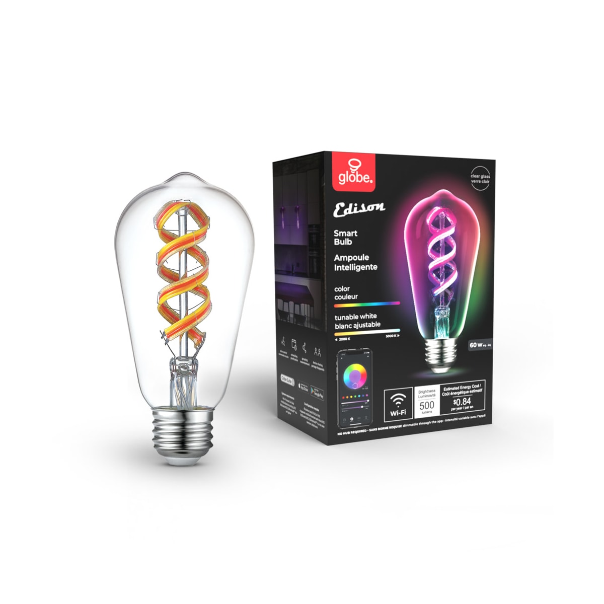 Globe electric vintage edison bulb top