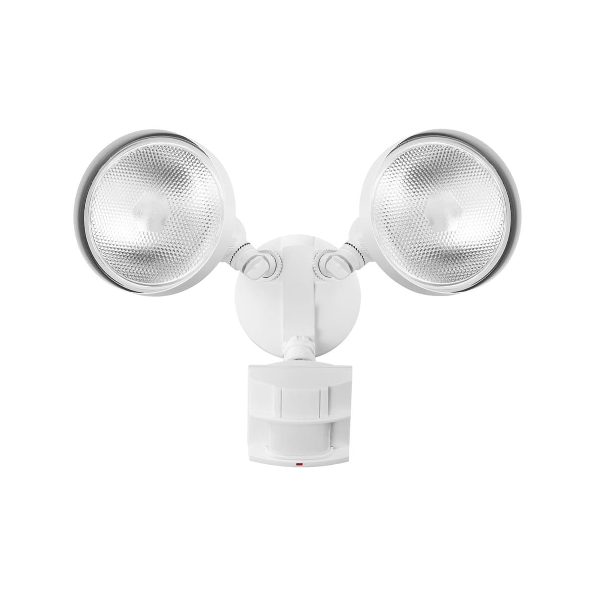 Globe Electric 91008646 Satin Motion Sensing Double Light 5 13 16 Wide Outdoor Flood Light LightingDirect