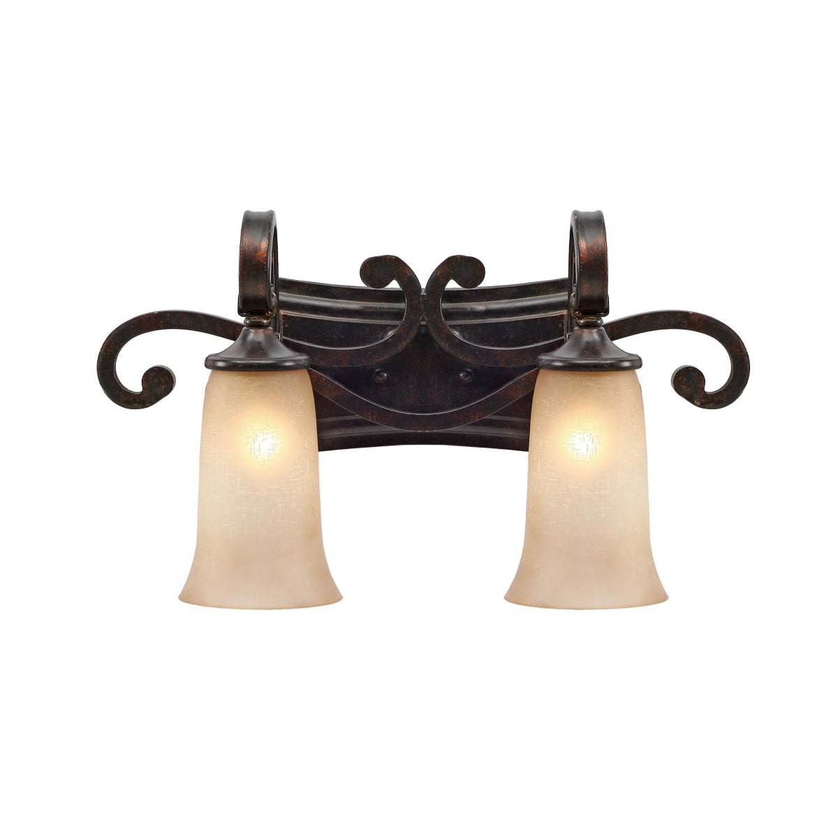 Golden Lighting 3966 Ba2 Fb Fired Bronze Portland 2 Light Golden Lighting 3966 Ba2 Fb Fired Bronze Portland 2 Light