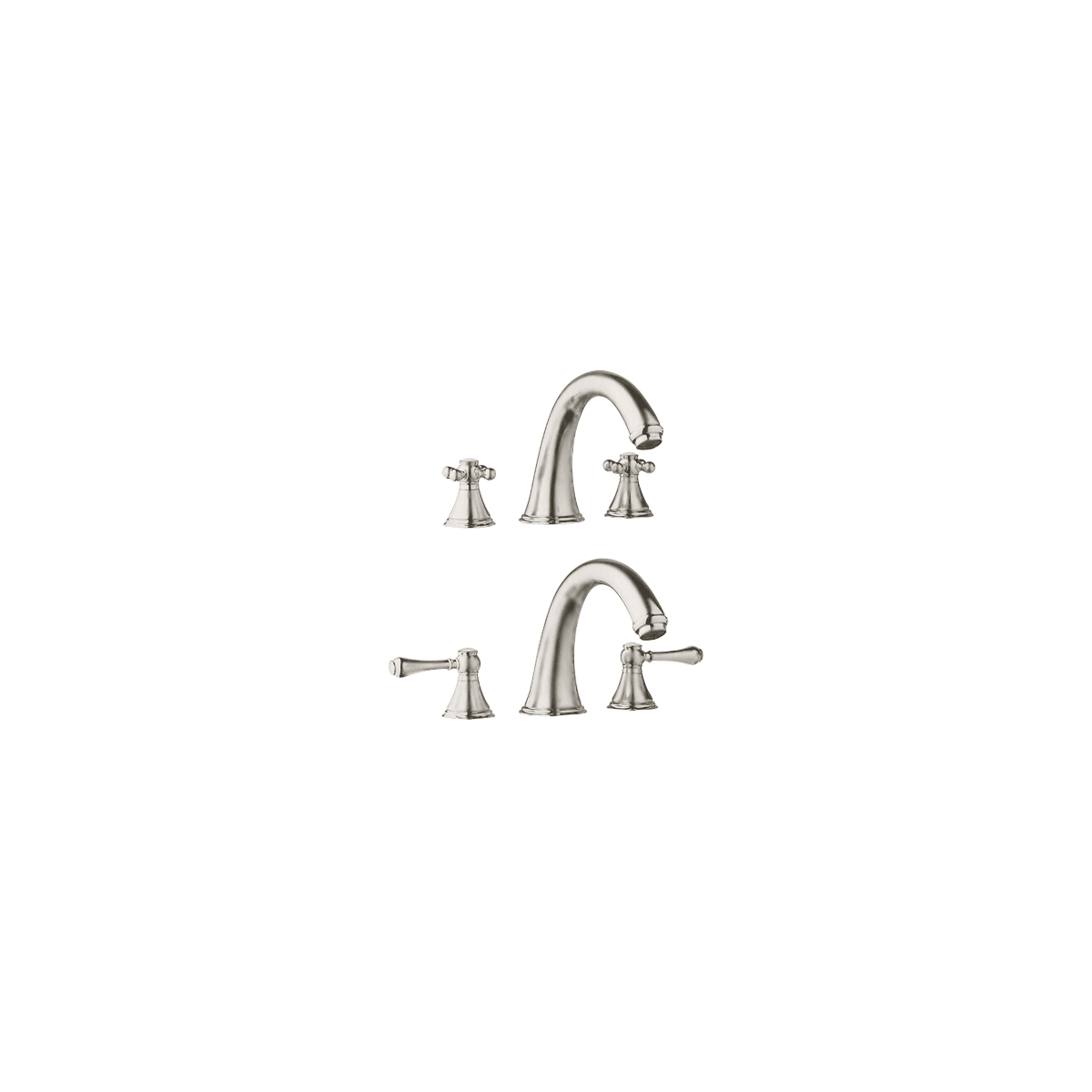 Grohe 25054en0 Brushed Nickel Geneva Deck Mounted Roman Tub Filler