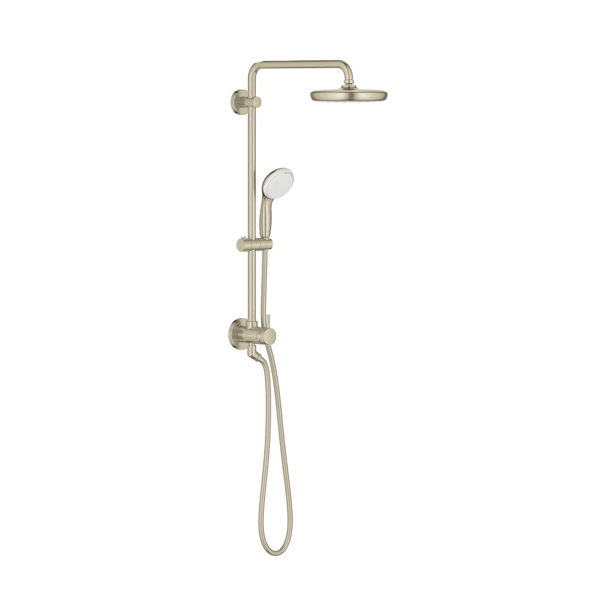 Grohe 26123en1 Brushed Nickel Retro Fit, Ceiling Shower Head Fitting