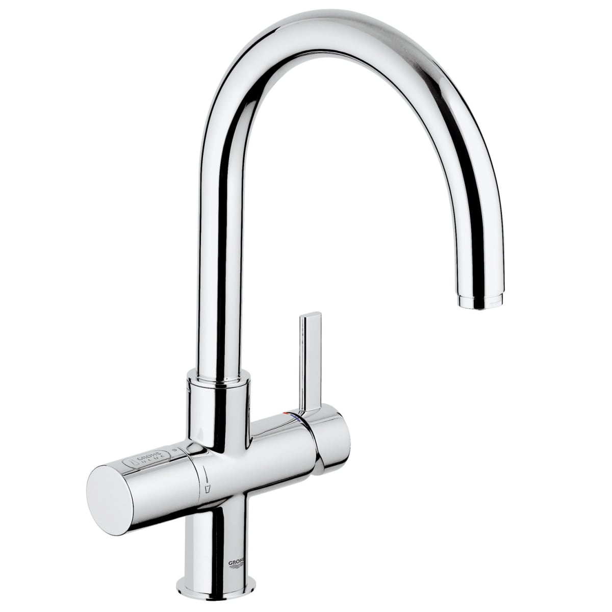 premier Super goed Medaille Grohe 31312000 Starlight Chrome GROHE Blue Pure Kitchen Faucet with  SilkMove Cartridge Includes Ultra Pure Filtration Starter Kit - Faucet.com
