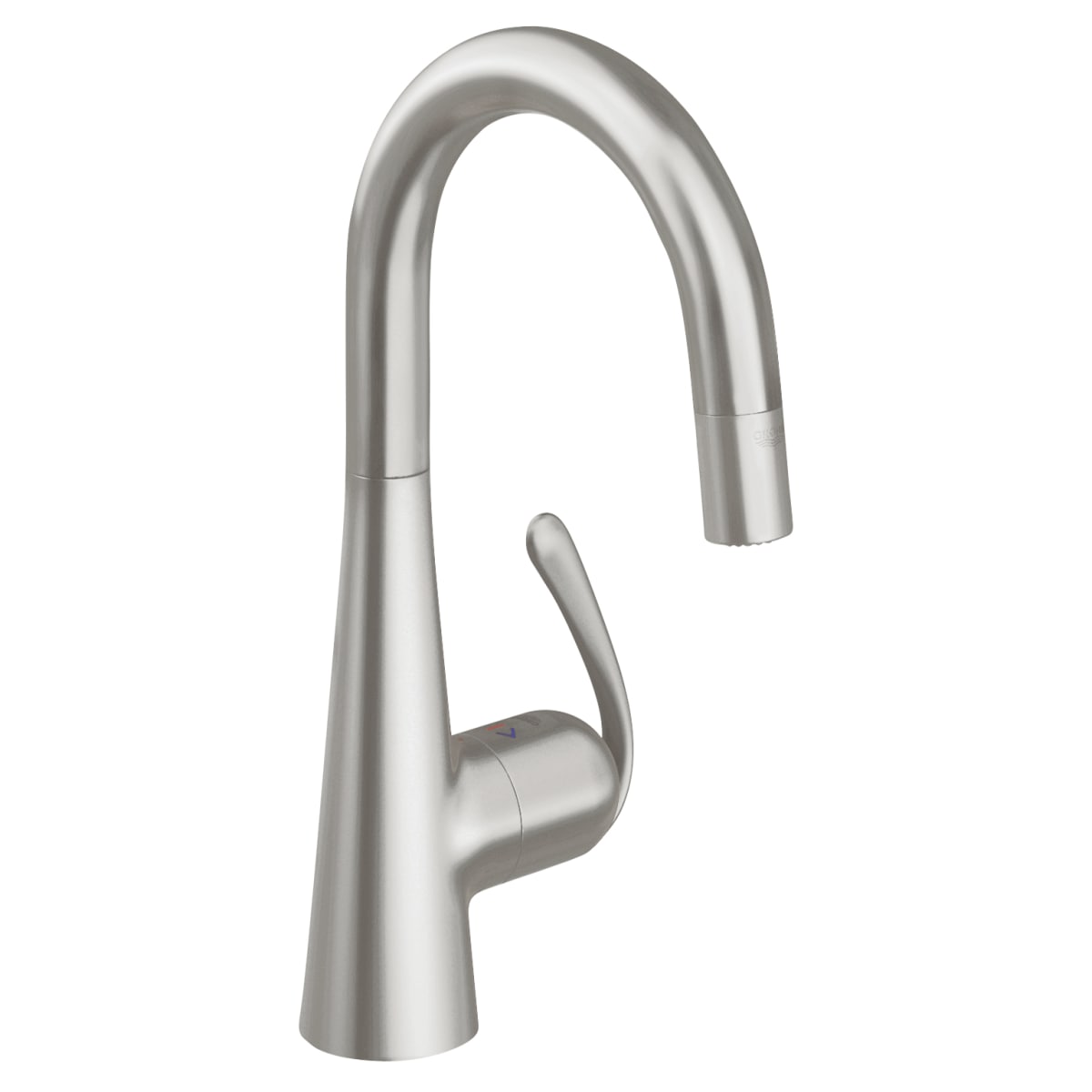 Grohe 32283dc0 Supersteel Ladylux3 Pro High Arc Bar Faucet With 2