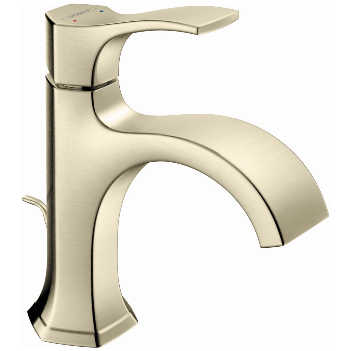 Hansgrohe Brushed Gold Optic Locarno 1.2 GPM Single Hole Bathroom Faucet with Pop-Up Drain Assembly - Faucet.com