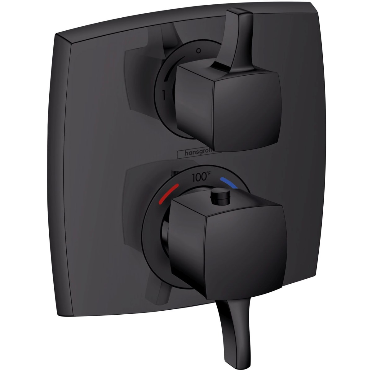 Hansgrohe 15727671 Matte Black Ecostat Thermostatic Valve Trim 